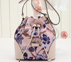 2015 Gucci Camouflage Leather Bucket Bag 354228 Pink 354228