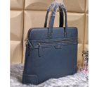 2015 Hermes Briefcase Calf Leather H8073 Blue H8073