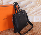 2015 Hermes Briefcase Original Calf Leather 5946 Black 5946