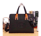 2015 Hermes Briefcase Original Calf Leather H62185 Large tote bag Black H62185
