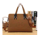 2015 Hermes Briefcase Original Calf Leather H62185 Large tote bag Wheat H62185