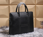 2015 Hermes Briefcase Original Calf Leather H8015 Black H8015