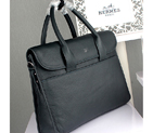 2015 Hermes Briefcase Original Calf Leather H8024 Dark Blue H8024