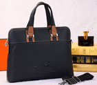 2015 Hermes Briefcase Original Calf Leather H9826 Black H9826