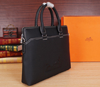 2015 Hermes Briefcase bag Original Calf Leather H8631 Black H8631