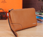 2015 Hermes Calfskin Leather Clutch H6628 Wheat H6633