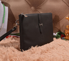 2015 Hermes Clutch Bag Calfskin Leather H9398 Black H9398