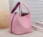 2015 Hermes Picotin Lock MM Bag in Clemence Leather H8616 Pink&Purple H8616