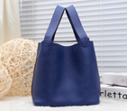 2015 Hermes Picotin Lock MM Bag in Clemence Leather H8616 Royal H8616
