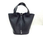 2015 Hermes Picotin Lock MM Bags Clemence Leather H1048 Black H1048