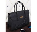 2015 Hermes Tote bag clemence leather H0345 in Black H0345