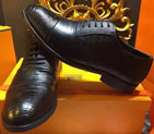 2015 Hermes men business  shoes in Lizard stripe leather HMS0122