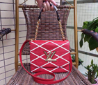 2015 Louis vuitton TWIST MALLETAGE M48618 Red M48618