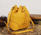 2015 gucci Bright diamante leather bucket bag in yellow 354228