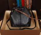 2015 gucci soft leather bucket bag in Black 354228