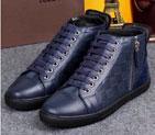 2015 louis vuitton men High-top casual shoes SML0335