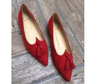 2016 Christian Louboutin Flats shoes in velvet CLWS0097