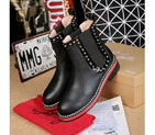 2016 Christian Louboutin women Boots in Cowhide leather with Rivet CLWS0084