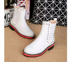 2016 Christian Louboutin women Boots in Cowhide leather with Rivet CLWS0083