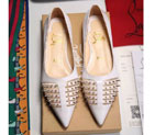 2016 Christian Louboutin women Flats shoes with Rivet CLWS0087