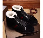 2016 Gucci Nubuck leather inside wool men Lace-up sneaker shoes GM0497