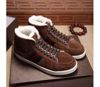 2016 Gucci Nubuck leather inside wool men Lace-up sneaker shoes GM0498