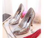 2016 Louis vitton women High-heeled shoes with Sequin 9cm SW0361