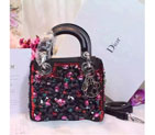 2016 MINI LADY DIOR BAG Black D1634