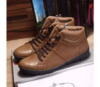 2016 New Arrivals Prada men Calfskin leather Lace-up sneaker PSM0364