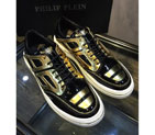 2016 Philipp Plein men Patent leather Casual shoes PPN0005