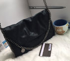 2016 Stella mccartney Suede Suede shoulder Bag A875 Black A875