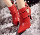 2016 Valentino women Calfskin leather Short boots VN0070