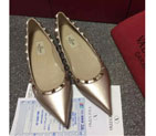 2016 Valentino women Flat shoes in sheepskin leather with Rivet VN0142