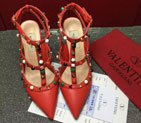 2016 Valentino women shoes with rivet Heel Height 9.5cm VN0314