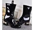 2016 gucci women Boots in Patent leather Heel Height 7cm GWS268