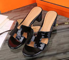 2016 hermes classic women Slippers in Patent leather HWS112