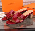 2016 hermes classic women Slippers in Patent leather HWS111