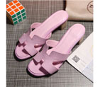 2016 hermes new arrivals women Slippers in Calfskin leather HWS124