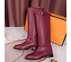 2016 hermes women Boots in Calfskin leather HWS206