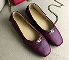 2016 hermes women shoes in Calfskin leather HWS201