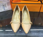 2016 hermes women shoes in calfskin leather 5CM HWS090