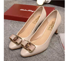 2016 new arrivals Ferragamo calfskin leather women shoes LFWS0092
