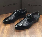 2016 new arrivals louis vuitton Calfskin leather men business casual shoes SML0378