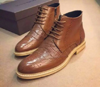 2016 new arrivals louis vuitton Calfskin leather men casual Boots SML0374