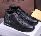 2016 new arrivals louis vuitton pressure patterns Leather men casual Boots SML0371
