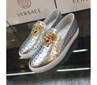 2016 versace women Flats shoes in Calfskin leather inside sheepskin leather VSC0029