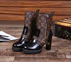 2017 Louis vitton women Boot in Canvas and Calfskin leather Heel 9.5cm SW0637