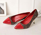 2017 Louis vitton women shoes in Canvas Heel 8cm SW0648