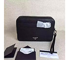 2017 Prada Men Clutch Original leather BR052B BR052B