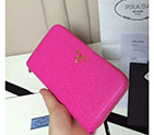 2017 Prada Zip Around Wallet Original leather 1M0506 1M0506